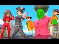 Hero Nick Police Protect Tani and City from The KFC Chicken Disaster - Scary Teacher 3D MissT Zombie