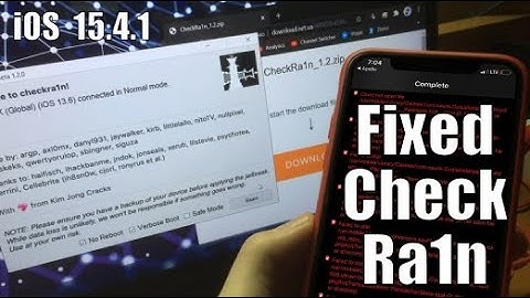 CheckRa1n - iOS 15 and 15.5 - 14.8.1 Jailbreak Untethered