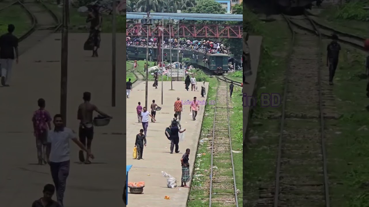Eid Special Crowded Local Train. 