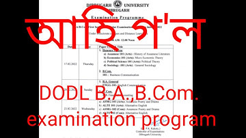 DODL B.A.,B.Com. examination program.