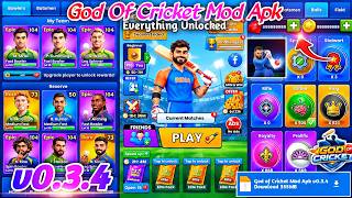God Of Cricket Mod Apk v0.3.4 | Unlimited Coins & Gems and Unlocked All | God Of Cricket Hack v0.3.4 screenshot 3