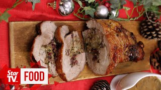 When you don't need a whole turkey but still want to have taste of
christmas turkey, why not roast just the leg stuffed with all nosta...