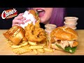 ASMR RAISING CANE’S MUKBANG (NO TALKING) *MY FIRST TIME TRYING*