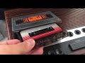 Playing music on a 3 cassette player