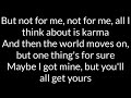 Taylor Swift - Look What You Made Me Do - Lyrics