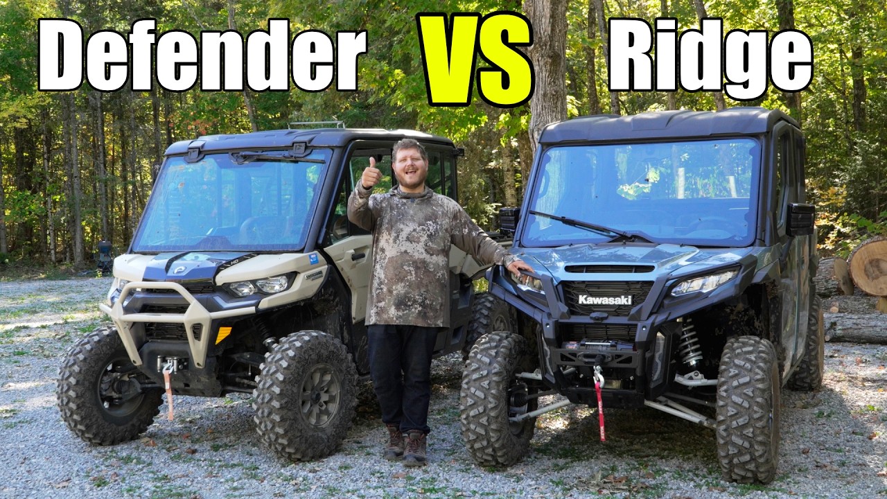 Big SxS Showdown! Can-Am Defender MAX vs Kawasaki Ridge Crew
