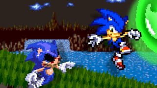 REMAKE Modern sonic LMS/Sprite animación 