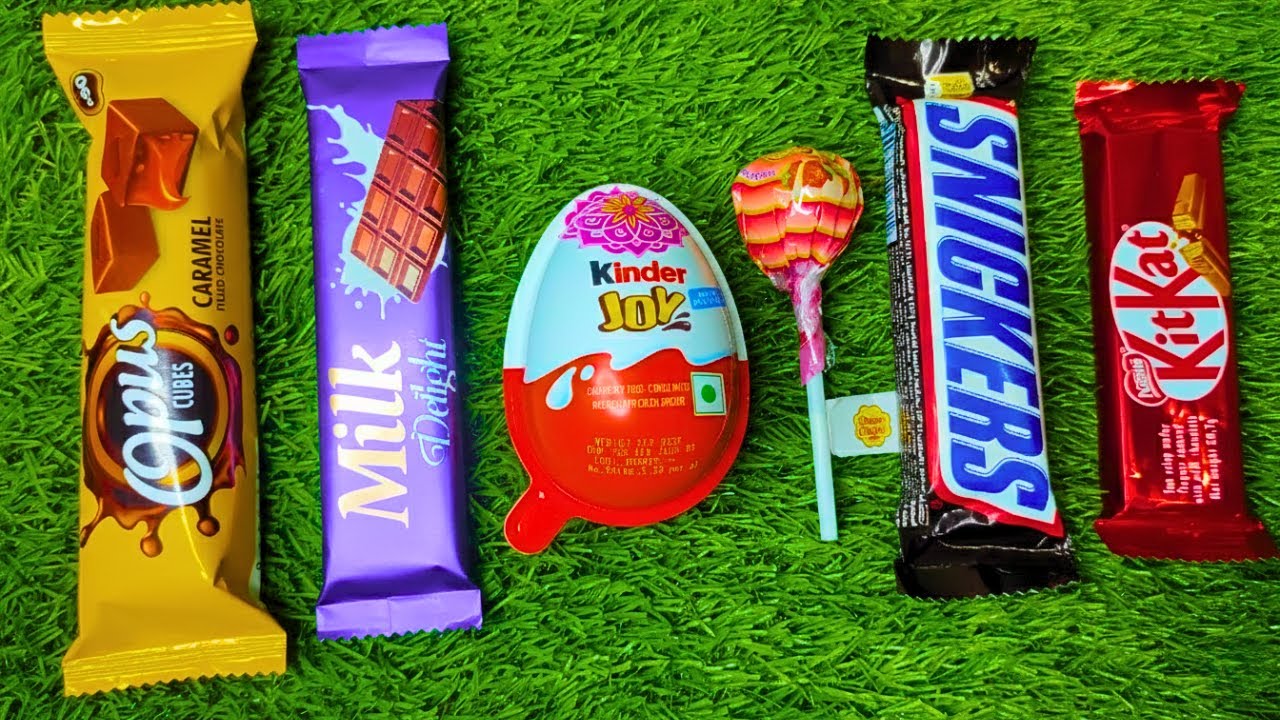 ASMR Most Popular Candys / Colourful Lollipop & Chocolate Unwrapping / Relaxing Sounds