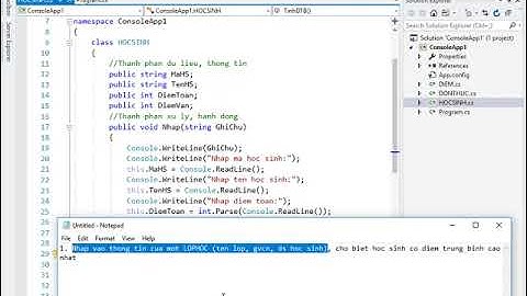 Buổi 3 - Lập trình hướng đối tượng trong C# Đại học Khoa học tự nhiên TPHCM