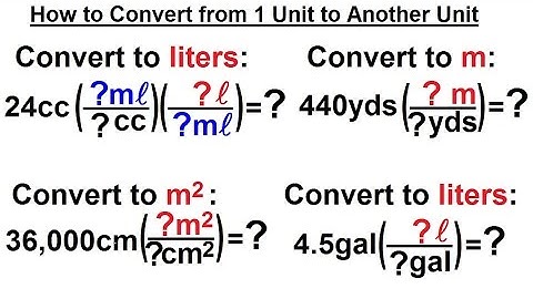 Physics CH 0: General Introduction (13 of 20) How to Convert 1 Unit to Another Unit