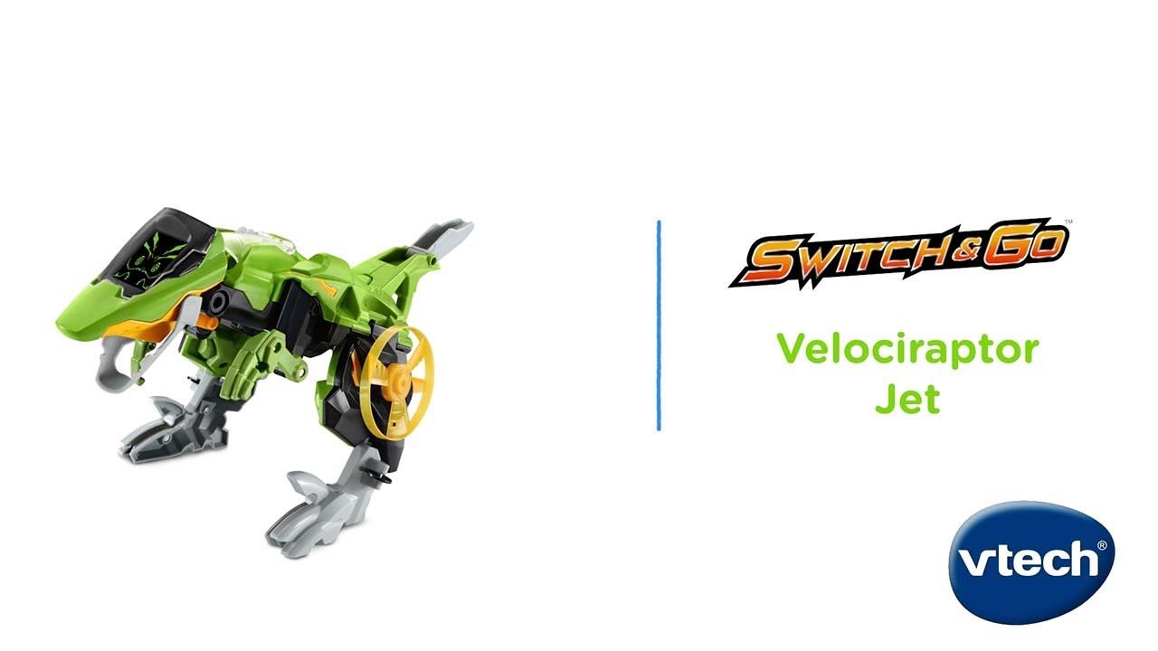 Interactive VTech Switch & Go Dinos Defender the Velociraptor Kids Toy 