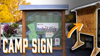 Large Outdoor Sign Board for Event Maps and Business Signs