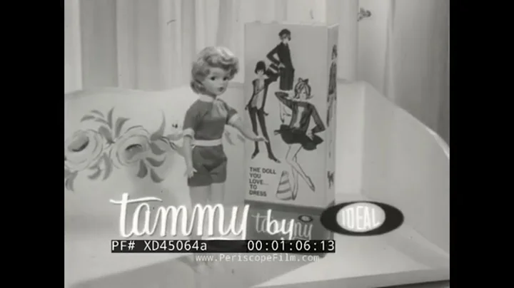1960s IDEAL TAMMY DOLL  TV COMMERCIAL   12" FASHIO...