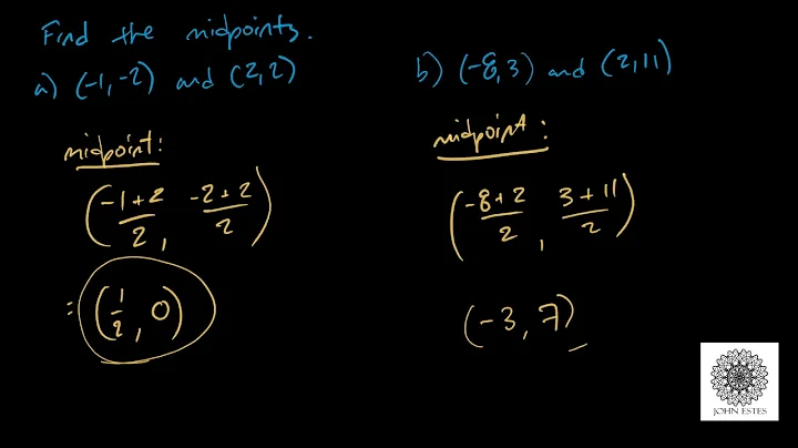 How to Find the Midpoint Between Two Points
