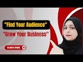 "How to Find Your Perfect Audience | Business Growth Tips"