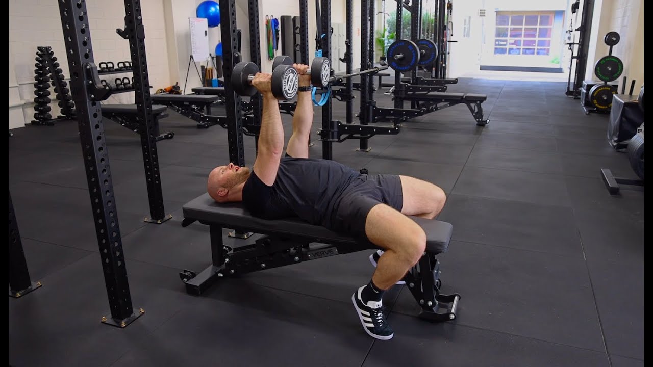 How to do Neutral Grip Dumbbell Chest Press - YouTube