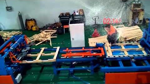 Toppallet Stringer Pallet Automatic Nailing Line