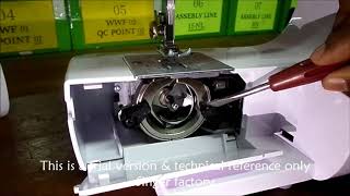 How to clean sewing machine shuttle area