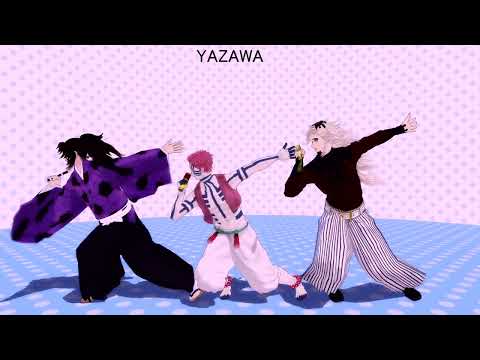 【鬼滅のMMD】サラリーマン体操【無惨様】【黒死牟】【童磨】「猗窩座】【魘夢】Demon Slayer Muzan Kokushibo Douma Akaza Enmu