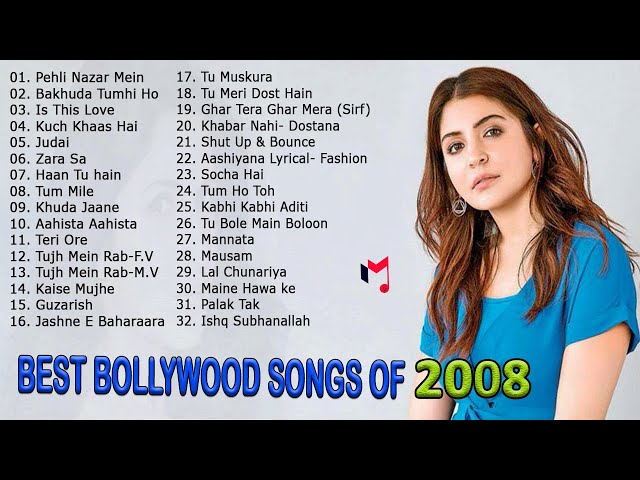 Best Bollywood Songs of 2008 🎵 Top 32 Songs of 2008 Hindi Movie 🎵 MusiGeet class=