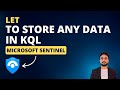 Leverage let Statement in KQL