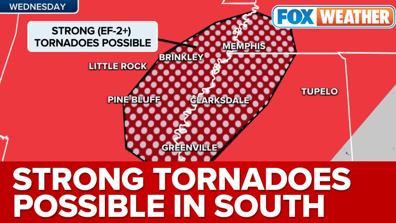 EF-2 Or Stronger Tornadoes, Large Hail, Damaging Winds Threaten South ...