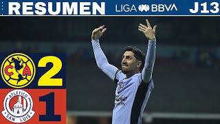 América 2-1 Atlético de San Luis, las águilas retoman el vuelo / J13 CL24