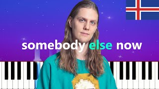 Daði Freyr - Somebody Else Now  (Easy Piano Tutorial)