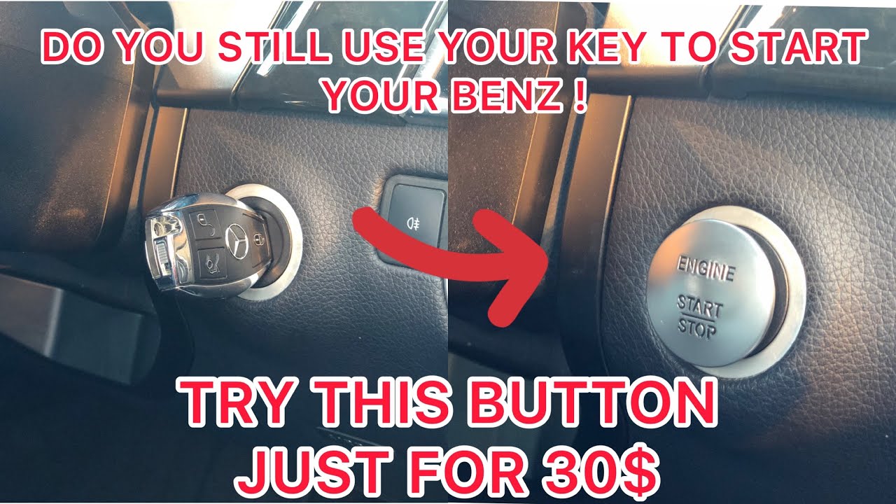 Mercedes Benz Start Stop Button - Keyless Go Button Installment