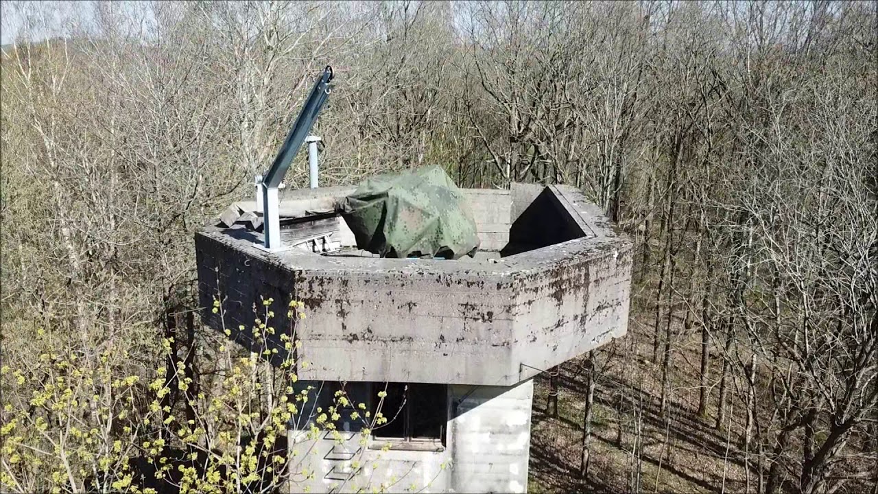 Luftvärnstorn i Askome vid Ätrafors Kraftstation 2019 -04-21 - Flak tower