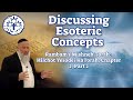 Discussing Esoteric Concepts: Rambam&#39;s Mishneh Torah, Hilch. Yesodei HaTorah, Chap. 2, Part 2