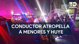 Autoridades buscan al automovilista que atropelló a dos menores en la avenida Paseo de los Leones