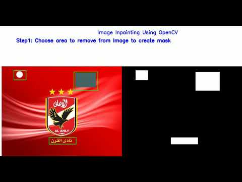 Image inpainting with OpenCV