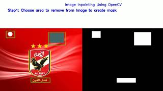 Image inpainting with OpenCV