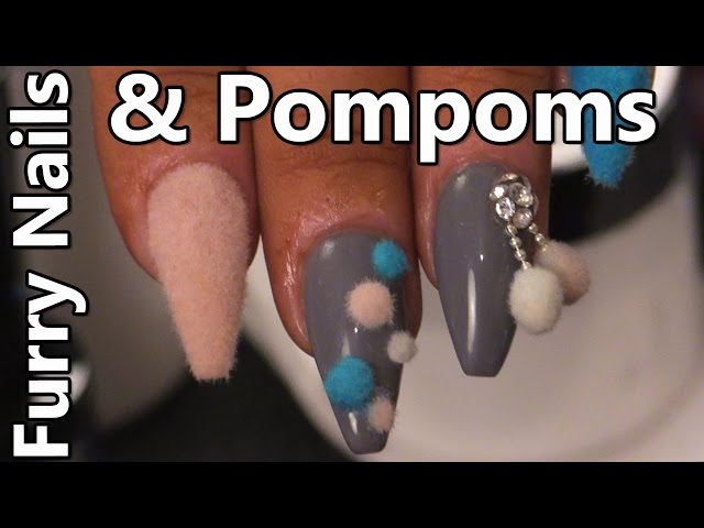 Unhas pom pom | Nail designs, Fun nails, Nail art