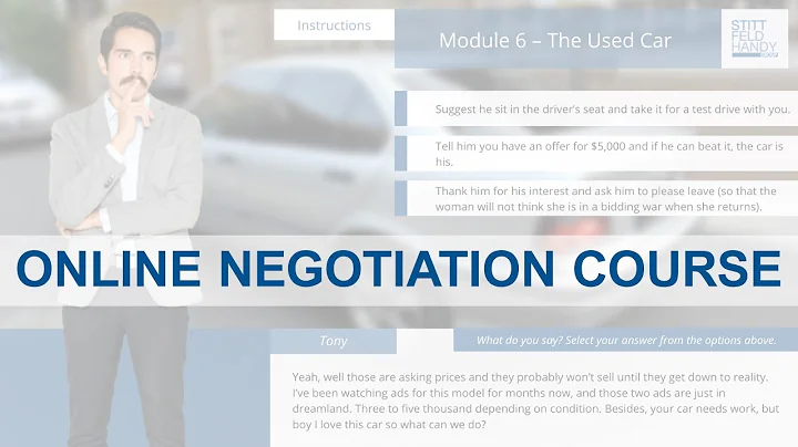 Online Negotiation Course