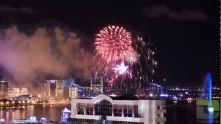 Fireworks in Baku. (Time-lapse video) - HD
