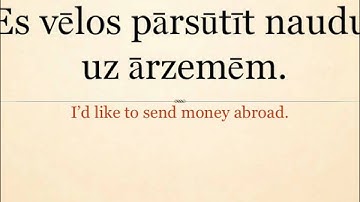 Learn Latvian Language - At the Bank