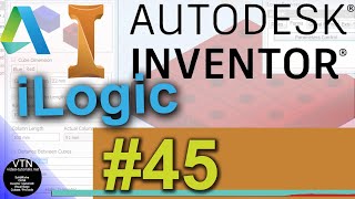 45 AUTODESK INVENTOR ilogic Tutorial  ( ReDim Preserve )