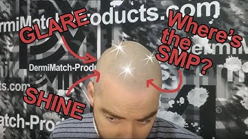 Mattify a shiny scalp - head shine and how to matte scalp micropigmentation SMP (part 1)