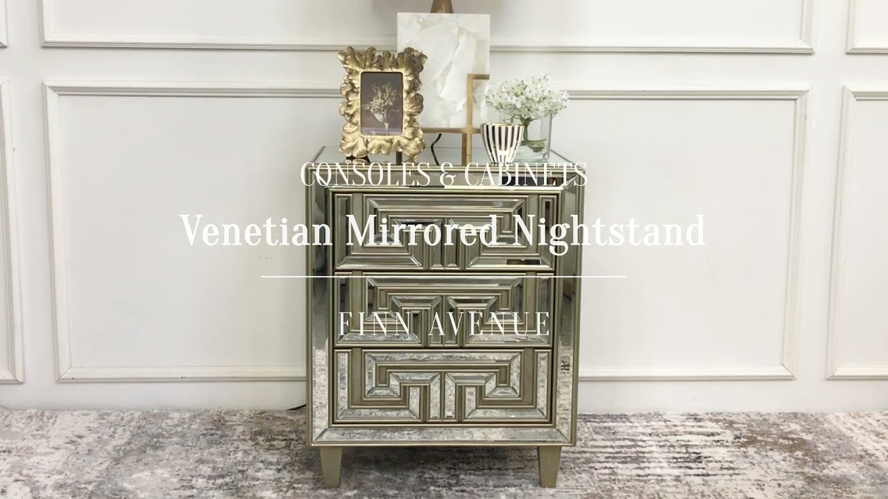 Replace Your Old Nightstand & Makeover your room with a Modern Luxury Mirrored Nightstand!