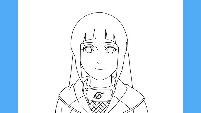 Como desenhar a Hinata passo a passo