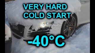 EXTREME hard COLD START compilation | -40*C | s.2 ep.23 | Odpalanie silnika przy mrozie -40