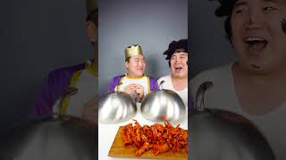 ASMR Mukbang Mara tteokbokki, sausage, fried chicken | TikTok Funny Videos | HUBA #shorts