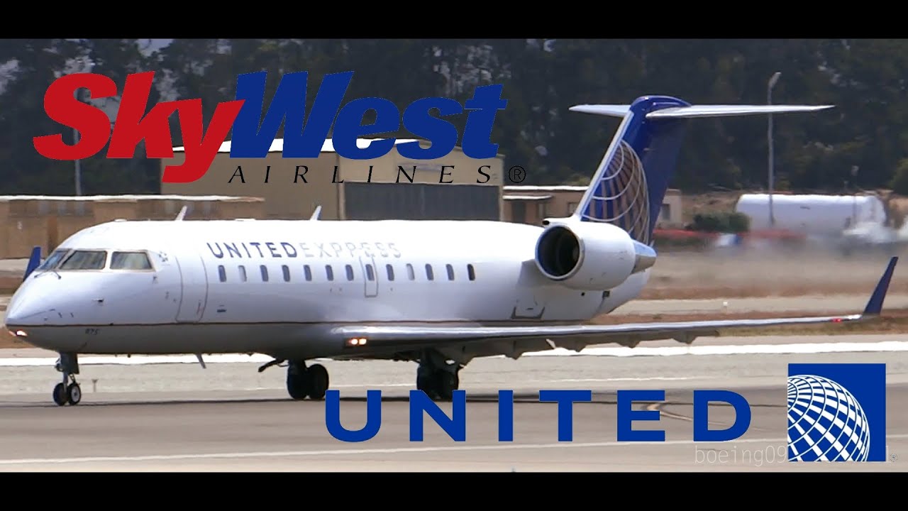 HD United Express SkyWest Airlines CRJ 200LR N975SW Takeoff From hd-united-express-skywest-airlines-crj-200lr-n975sw-takeoff-from