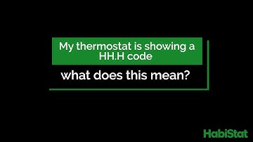 What does a HH.H error code mean on my digital thermostat?