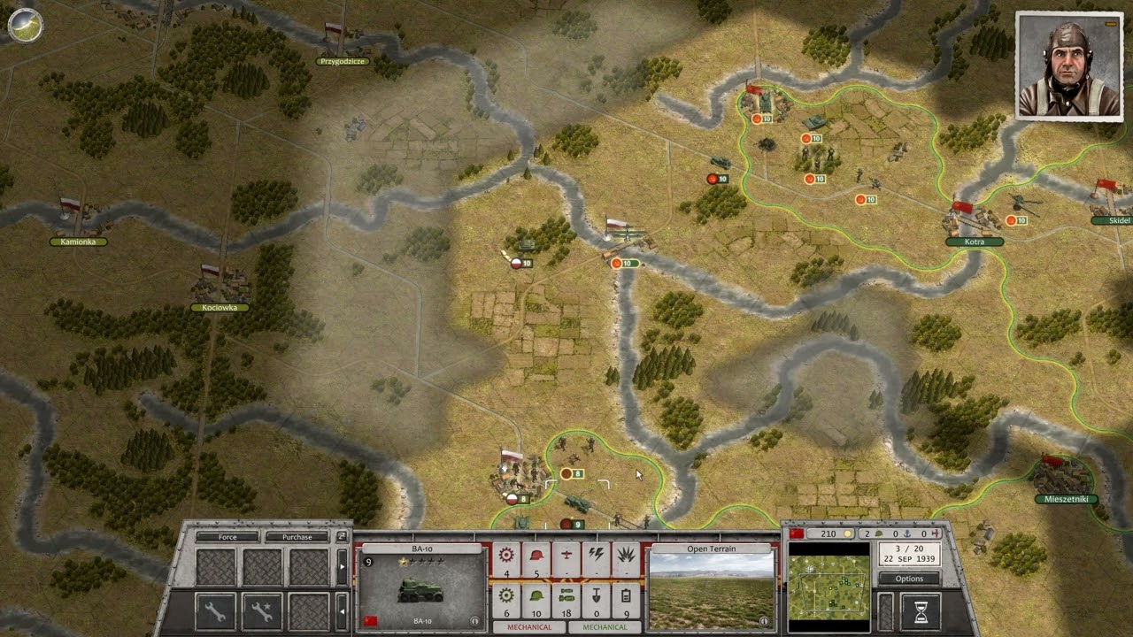Order Of Battle Red Star campaign. Mission 4. replay. Major ranking difficulty