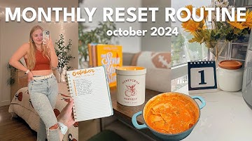 MONTHLY RESET VLOG 🎃 prepping for october, cleaning, goal setting, notion, cooking | Charlotte Pratt