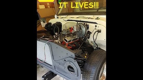 Chevy C-10 build. It starts, it runs Chevy 327, 1968