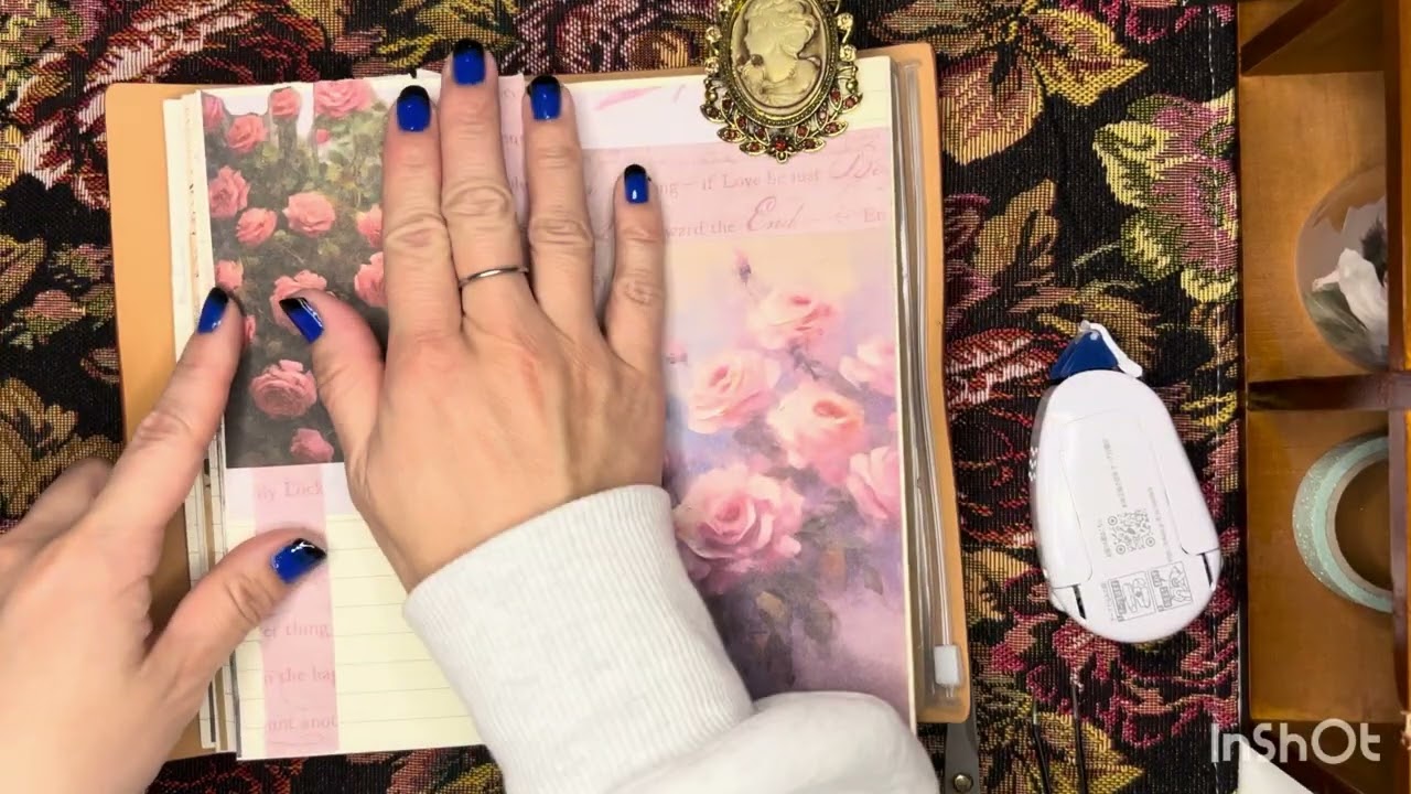 【collage】コラージュで春の気分を先取り🌸 #asmr #scrapbooking #relaxing #artjournal #collage 